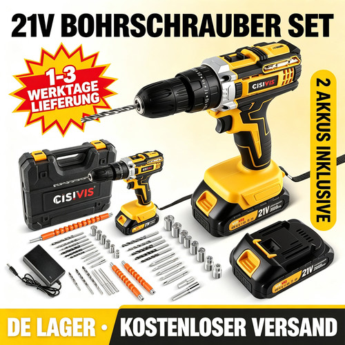 21v akkuschrauber set mit - 21v,